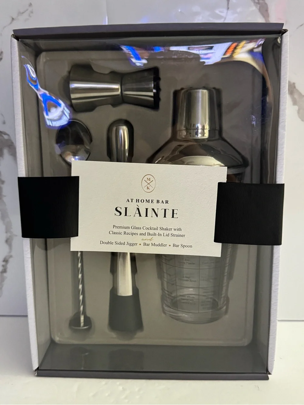Michael Kors At Home Bar Cocktail Shaker Set - Silver